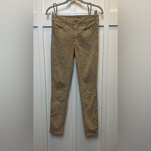 American Eagle Next Level Stretch High Rise Jegging Size 2 Reg Khaki Tan Skinny